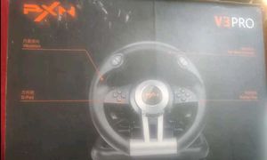 PXN V3 Pro racing wheel gaming setup for driving