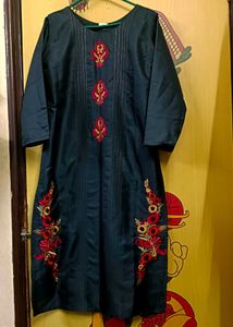 Black Kurta with silk dupatta