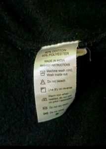 Black Fleece Zip-Up Jacket