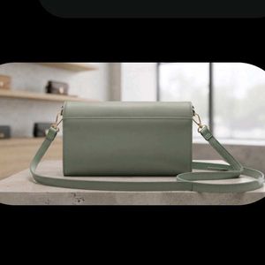 Elegant Sage Crossbody Bag
