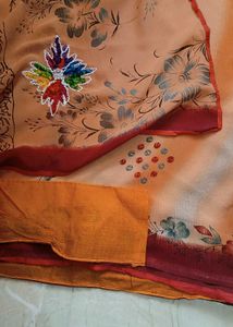 Beautiful Floral Print Saree