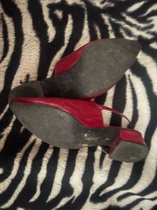 Red Slingback Heels