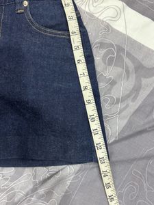 Classic Dark Wash Denim Mini Skirt