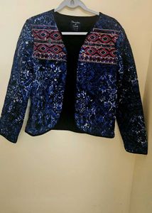 Blue Indo western Jacket