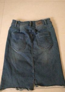 Women's Blue Denim Skirt