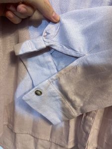 Zara  Linen Blend Button-Up Shirt