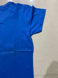 Blue Wrangler V-Neck T-Shirt