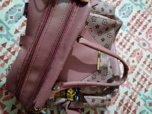 Chic Pink Monogram Shoulder Bag