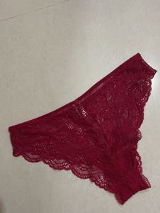 Burgundy Lace Panty