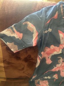 Blue Floral Print kurta