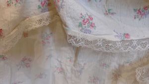 White Floral babydoll midi Dress