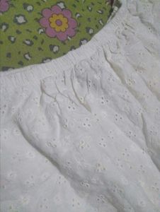 White Broderie Anglaise Off-Shoulder Top