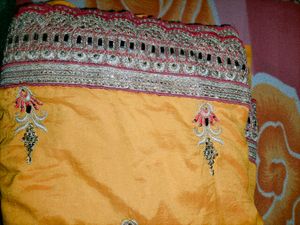 Mustard Wedding Saree