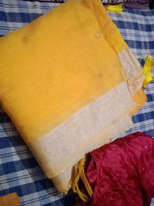 yellow saree with blouse