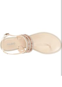 🇨🇦 ALDO Rhinestone Embellished Thong Sandals