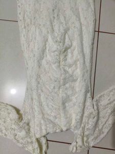 Lace White Mini Dress