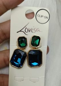 Lovisa Clip-On Gemstone Earrings