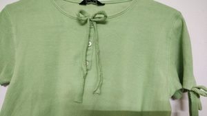 Korean Bow Crop Top