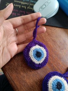 Crocheted Evil Eye Charms (Set of 2)