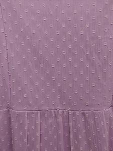 Lavender Swiss Dot Tiered Midi Dress