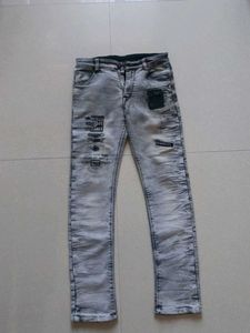 Acid Wash Graphic Jeans(Clearance Sale)