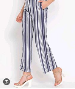 Striped Casual Pants With Beautiful Top
