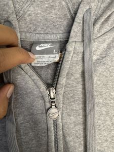 Nike Gray Full Zip Hoodie