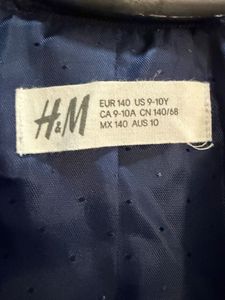 H&amp;M Boys' Blue Checked Formal Blazer(9-10 years)