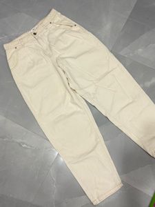 Mango Cream mom jeans