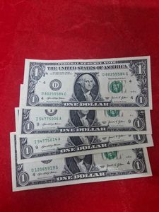 4 pcs Genuine US One Dollar Bills