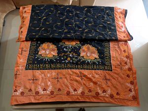 Beautiful Silk Saree With Matching Blouse