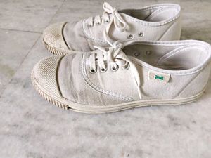Classic White Canvas Sneakers
