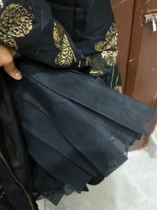 Elegant Black Embroidered Gown