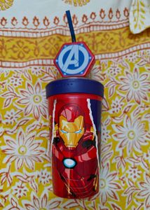 Official Marvel Sipper Glass With Gear Mechanism