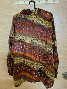 100% Silk Floral Shirt
