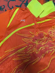 Li-Ning Dragon Print Polo T-Shirt