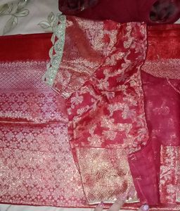 Elegant Red Banarasi Silk Saree