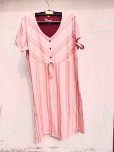 Cute Pink Striped Nightgown