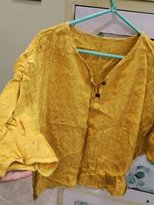 Yellow Cotton Kurta