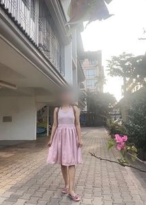 Chic Pink Spaghetti Strap Dress