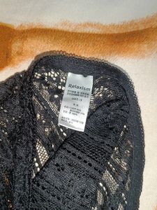 Women Black Net Panty