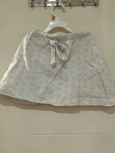 Cute White Eyelet Skirt