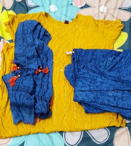 Embellished Yellow Kurta⭐✨