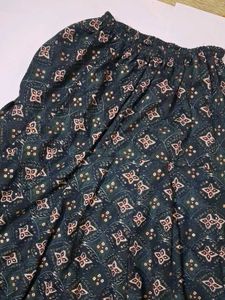 Printed Ethnic Skirt ( free size upto 34 waist)