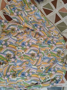Retro Floral Print Top