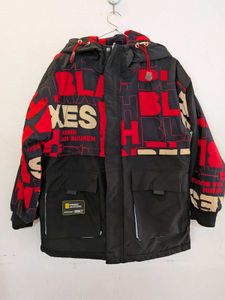 2 way Stylish Graphic Print Winter Jacket