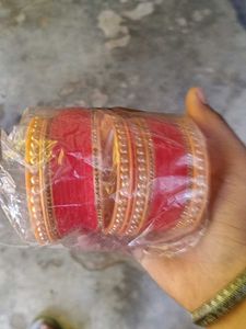 Red and Gold Bangle Set