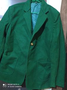 One More Green Blazer In Big Size