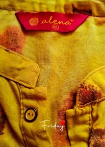 😊🧡Yellow Printed Kurta