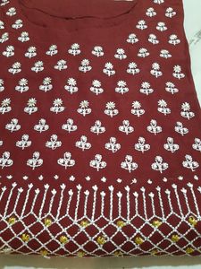 Maroon Kurti